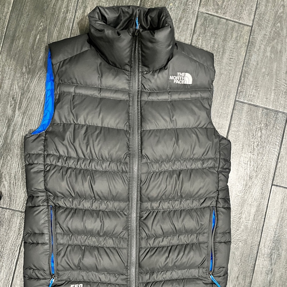 North Face 550 down vest EUC